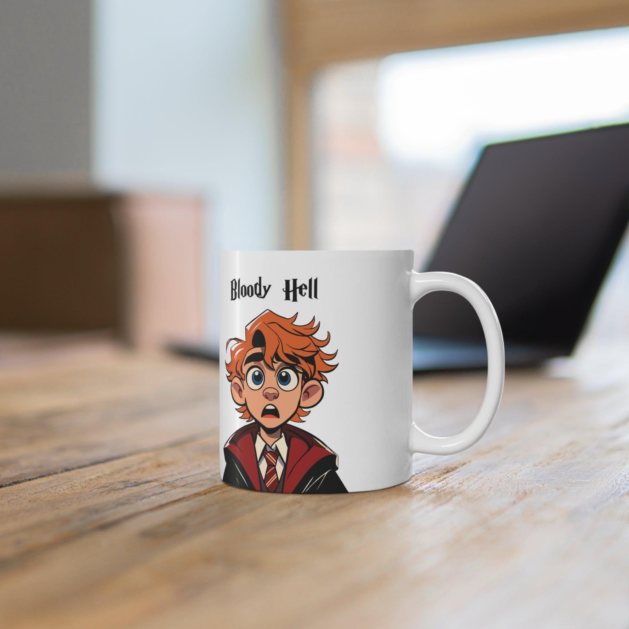 “Bloody Hell” Mug – Funny British Slang Ceramic Coffee Cup | Buy Online from The Home Crafters