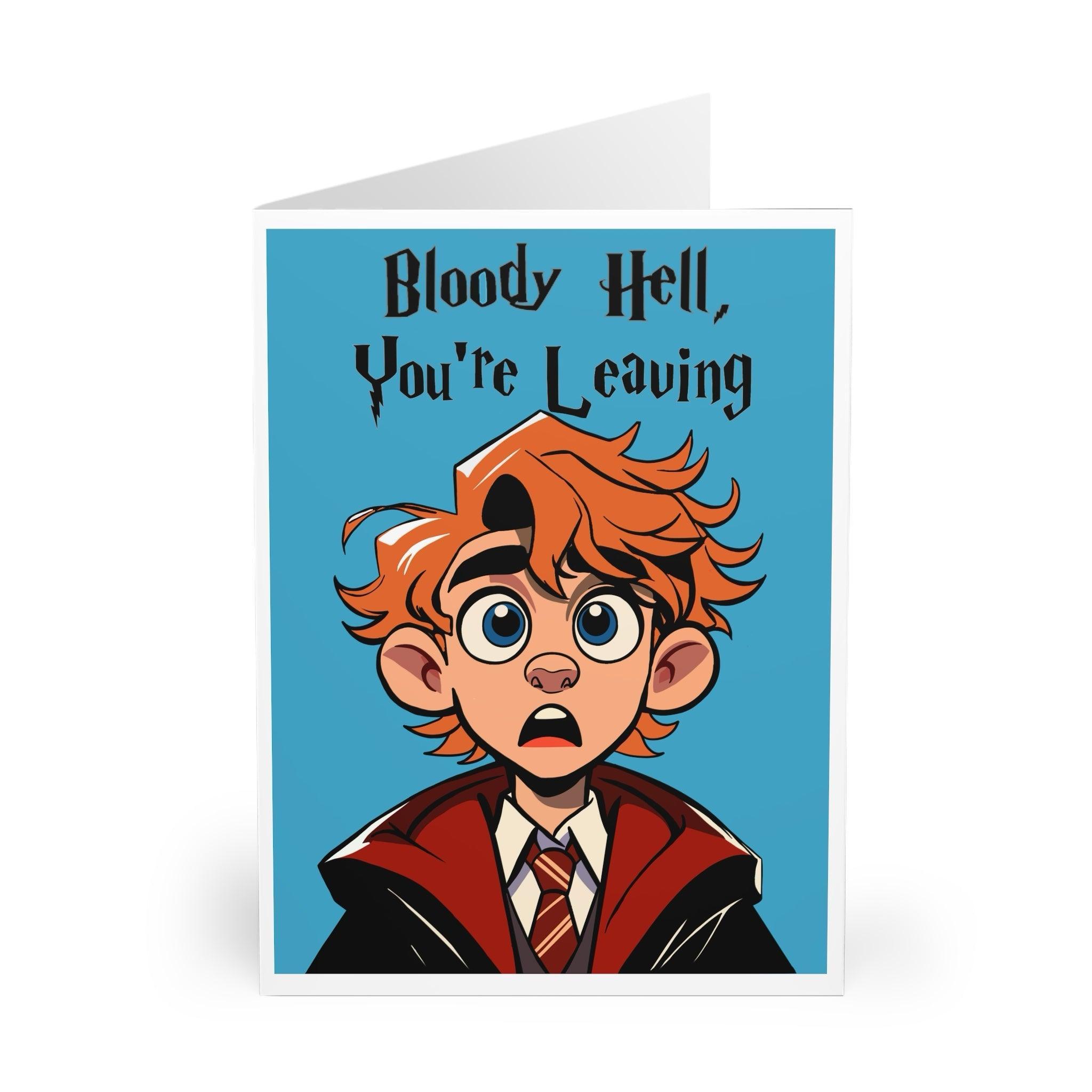 Bloody Hell, You’re Leaving! – Funny Farewell Card | Buy Online from The Home Crafters