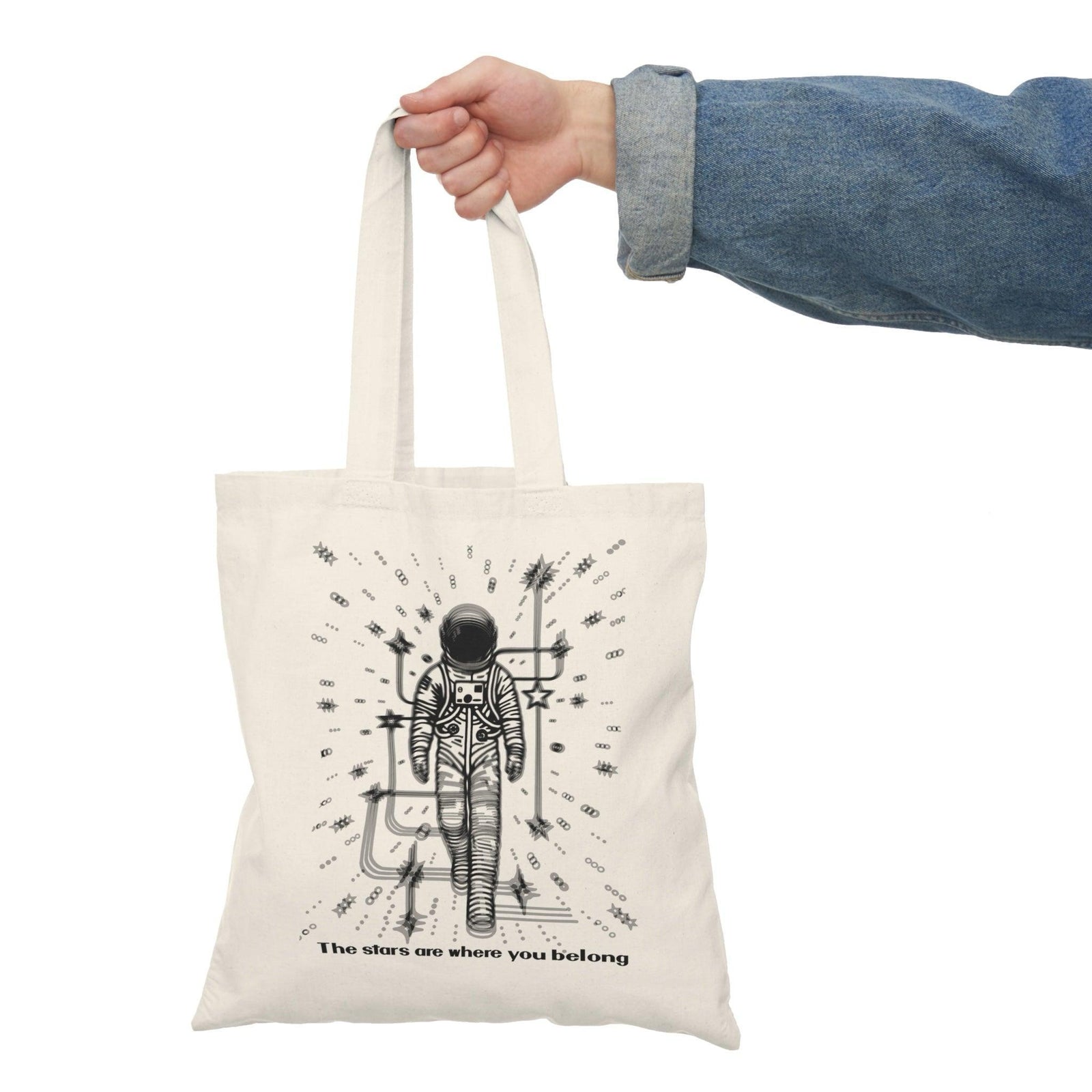 Stars Are Where You Belong Tote – Astronaut Cosmic Bag | Buy Online from The Home Crafters