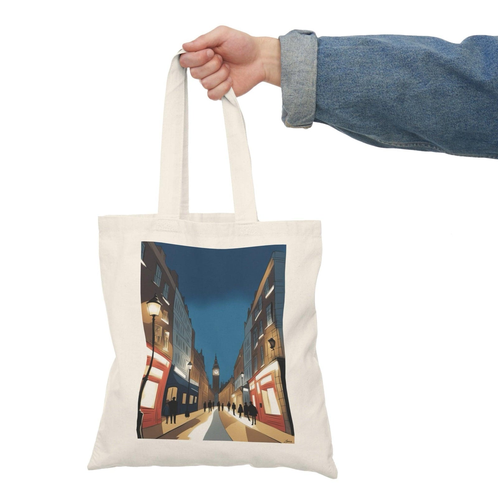 London Nightscape Tote – Skyline Cotton Bag | Buy Online from The Home Crafters