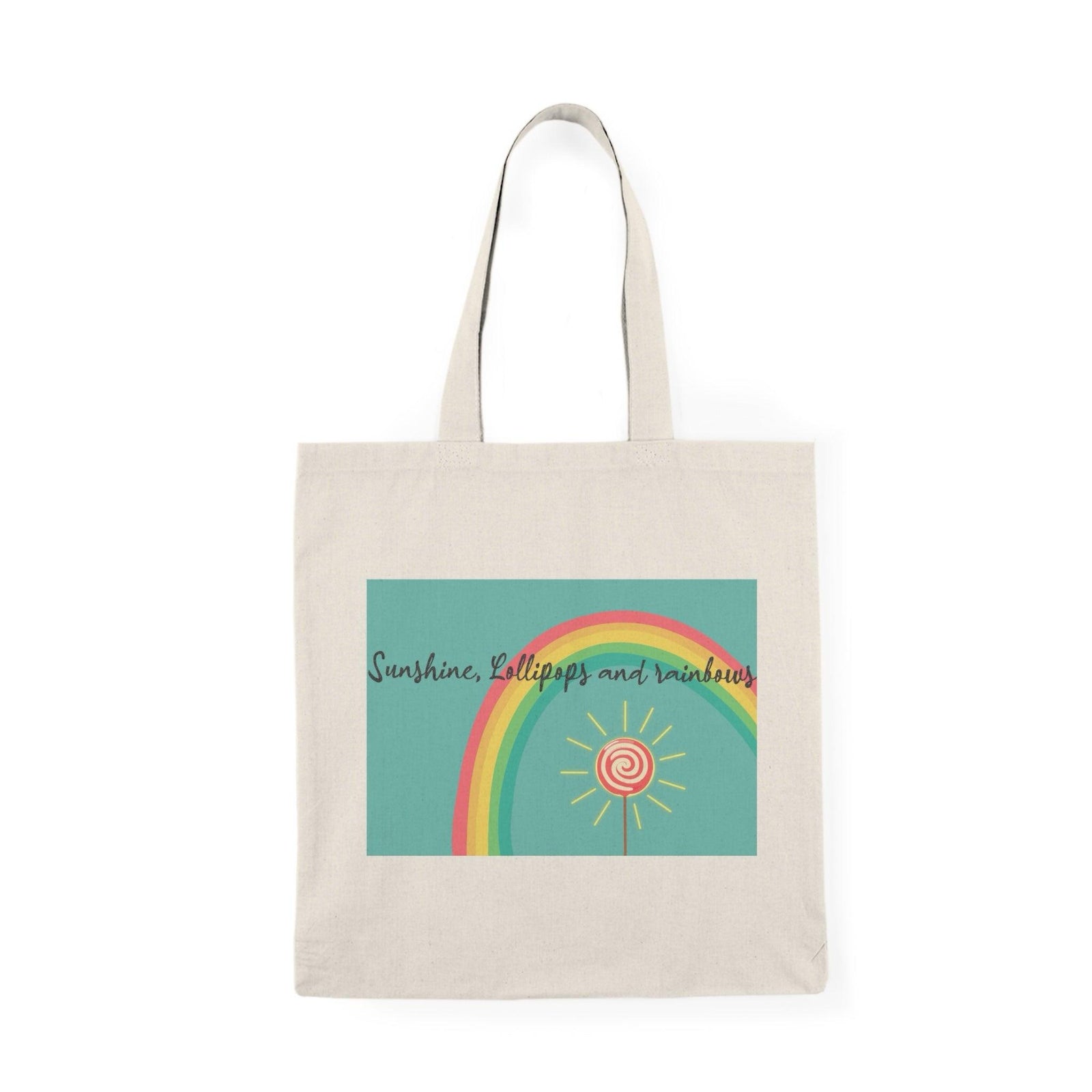 Sunshine Lollipops Rainbow Tote – Recycled Cotton Bag | Buy Online from The Home Crafters