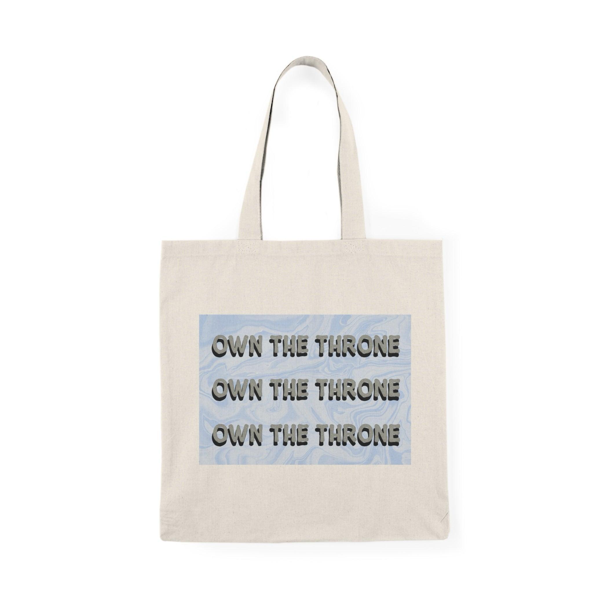 Own the Throne – Empowering Recycled Cotton Tote | Buy Online from The Home Crafters
