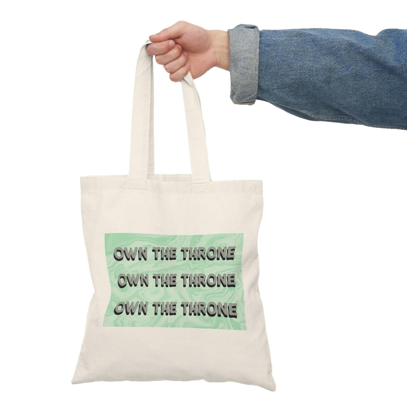 Own the Throne – Empowering Recycled Cotton Tote | Buy Online from The Home Crafters