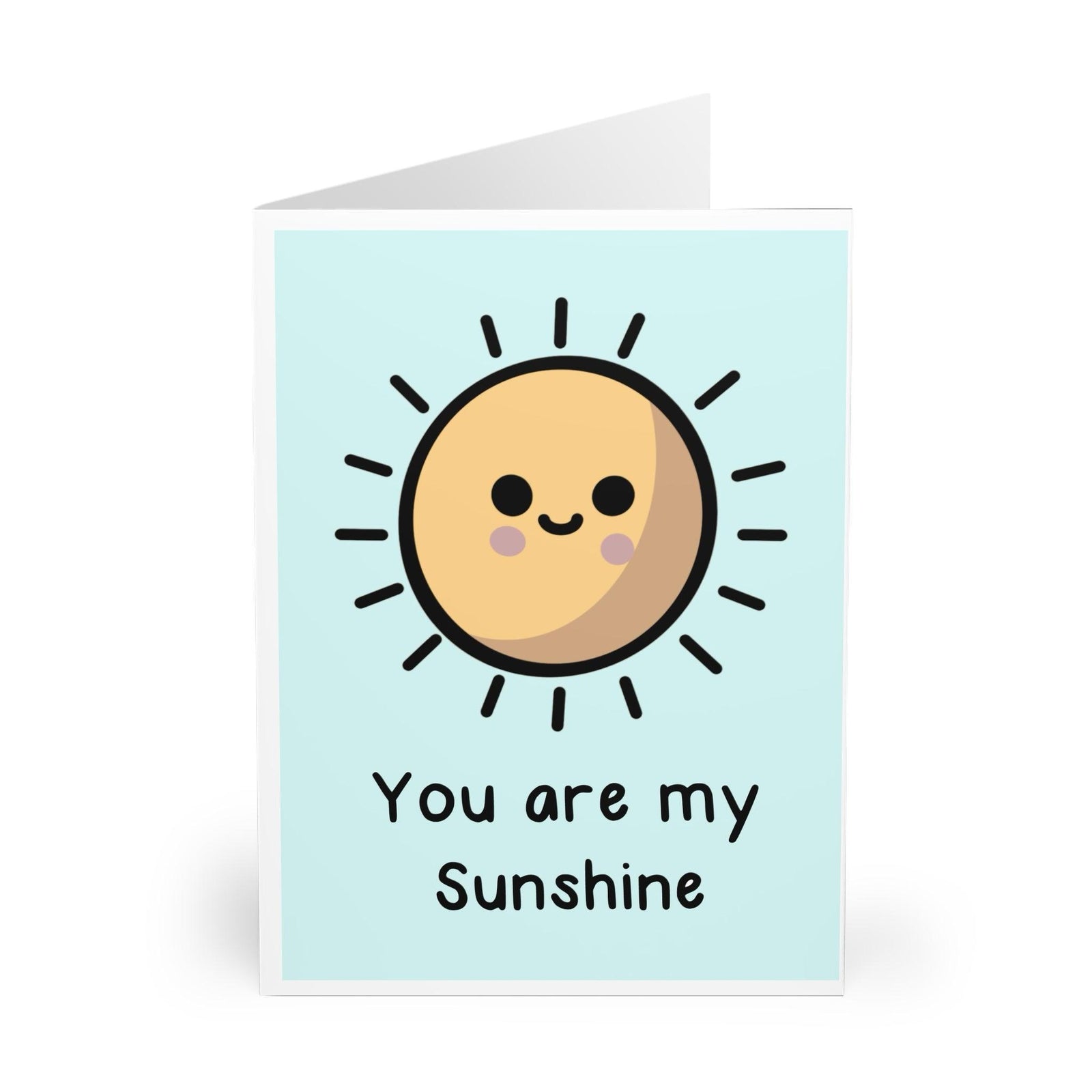 You Are My Sunshine – Minimalist Sun & Flower Love Card | Buy Online from The Home Crafters