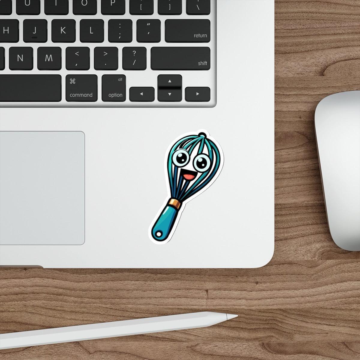 Cute Cartoon Whisk Sticker – Baking Vinyl Kitchen Decal | Buy Online from The Home Crafters