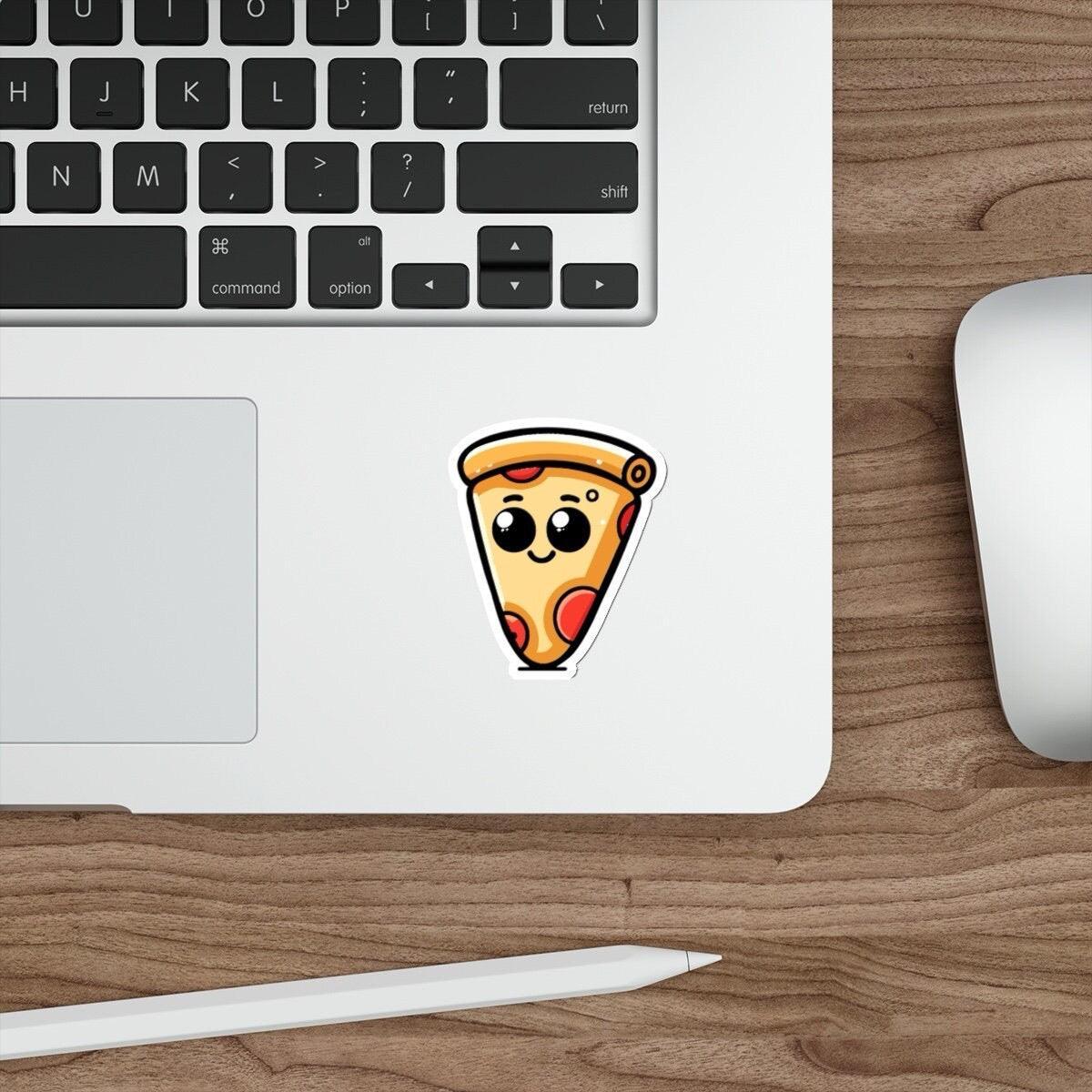 Cheesy Pizza Slice Sticker – Waterproof, Cute & Durable | Buy Online from The Home Crafters