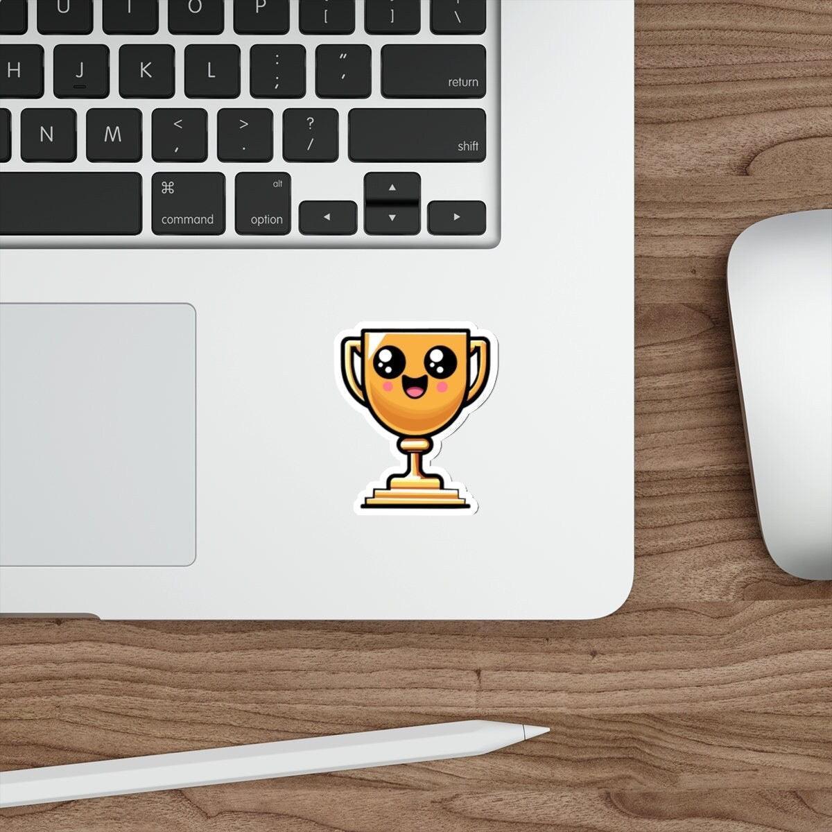 Trophy Sticker – Cute Celebration Vinyl for Wins Big & Small | Buy Online from The Home Crafters