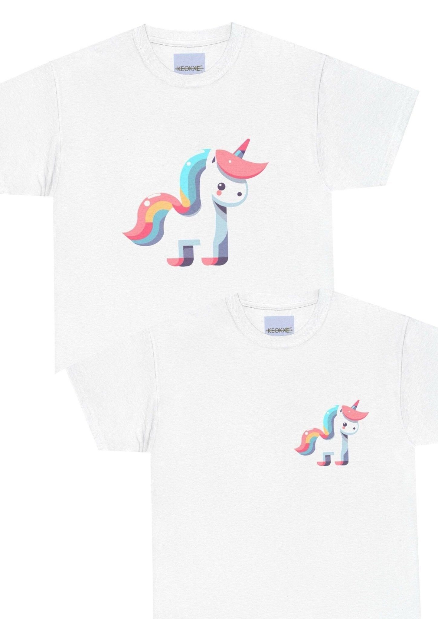 Minimalist Cartoon Unicorn T-Shirt | Whimsical Magic Tee | Buy Online from The Home Crafters