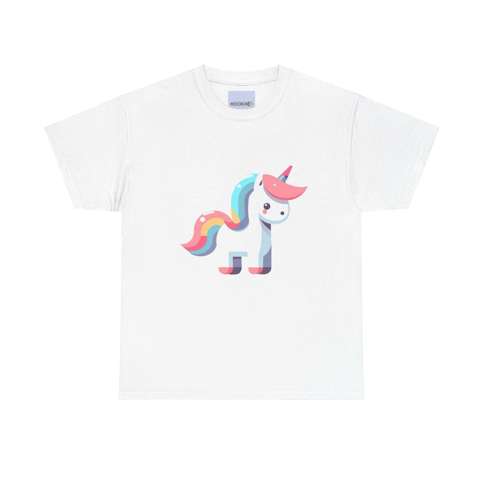 Minimalist Cartoon Unicorn T-Shirt | Whimsical Magic Tee | Buy Online from The Home Crafters