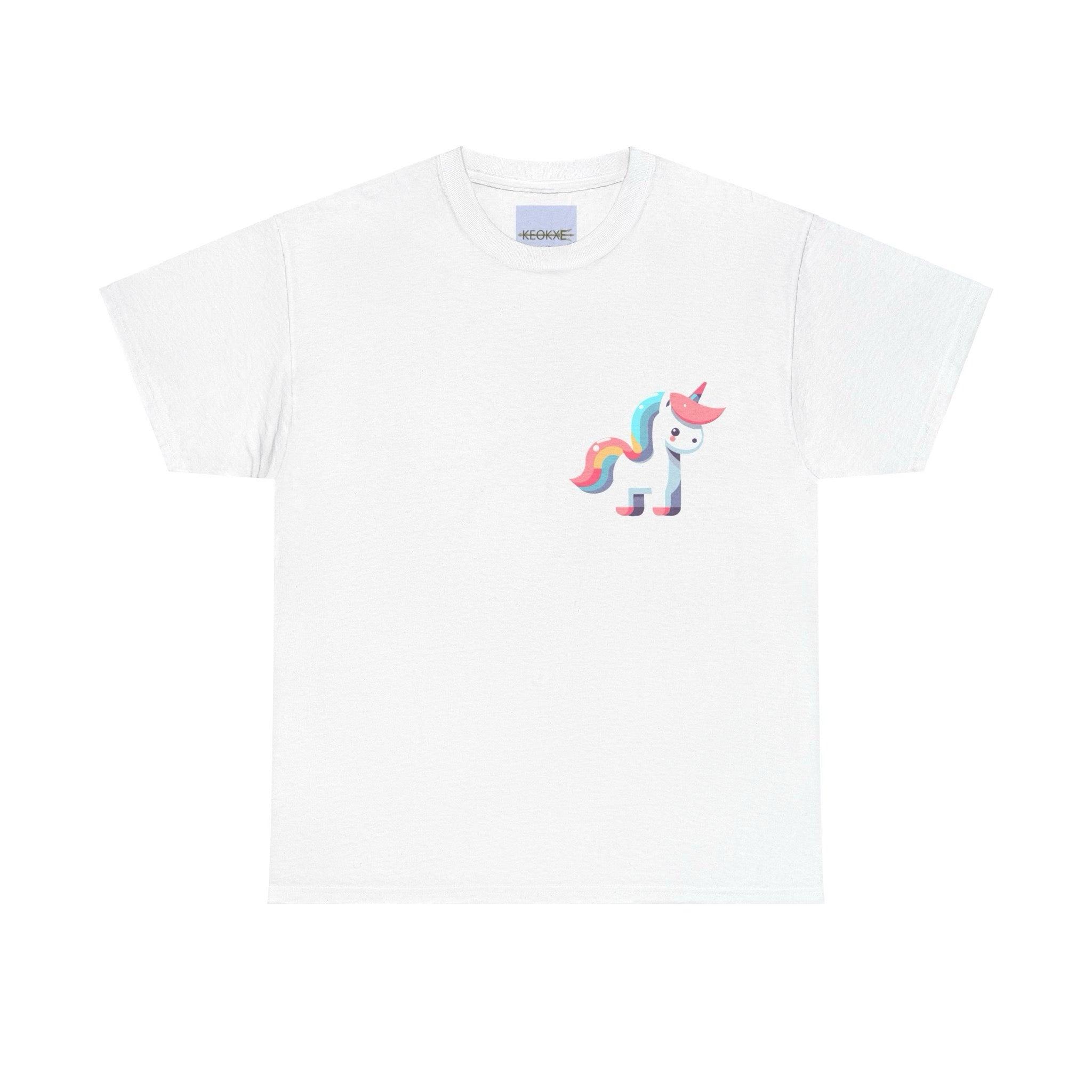 Minimalist Cartoon Unicorn T-Shirt | Whimsical Magic Tee | Buy Online from The Home Crafters
