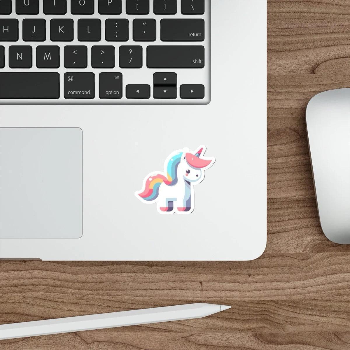 Cartoon Unicorn Sticker – Cute Waterproof Vinyl | Buy Online from The Home Crafters