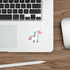 Cartoon Unicorn Sticker – Cute Waterproof Vinyl | Buy Online from The Home Crafters