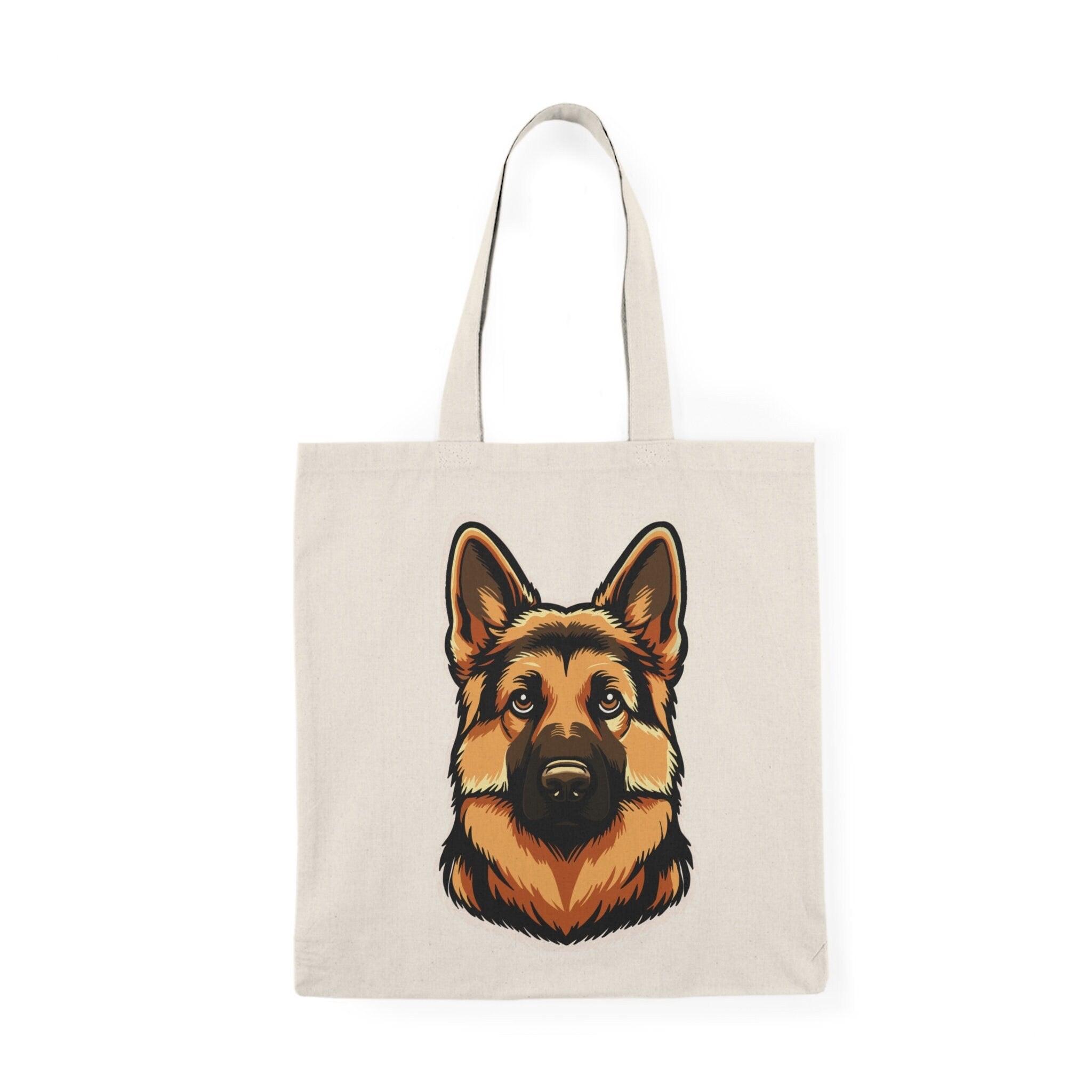 Cartoon German Shepherd Tote Bag – Dog Lover Eco Tote | Buy Online from The Home Crafters