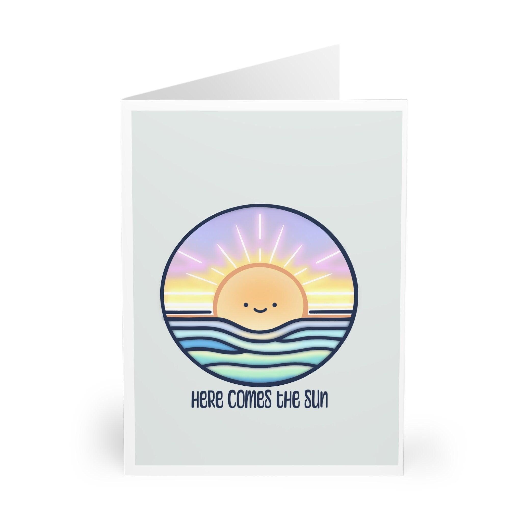 Here Comes the Sun Card – Joyful Greeting | Buy Online from The Home Crafters