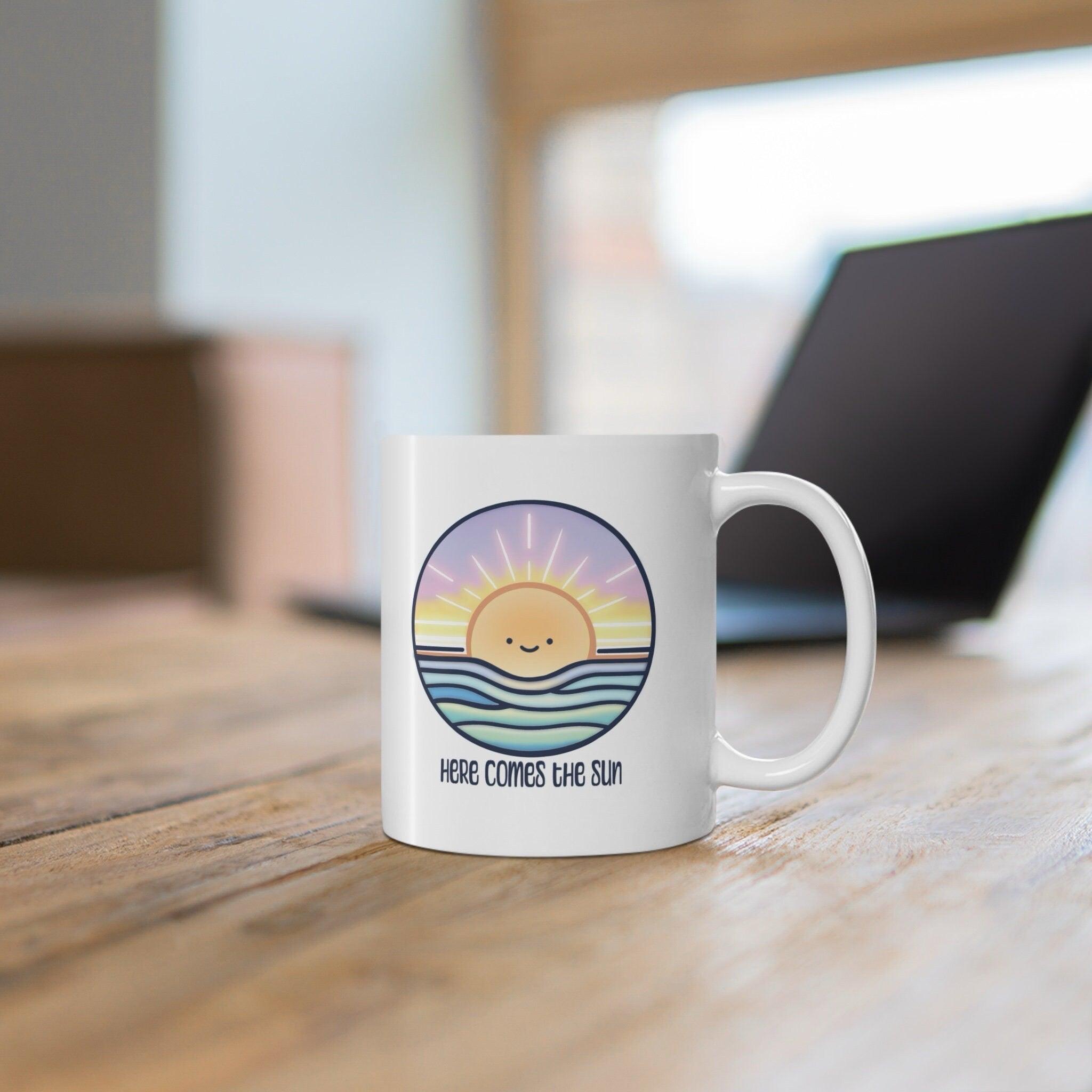 Here Comes the Sun Mug – Cheerful Ceramic Coffee Cup | Buy Online from The Home Crafters