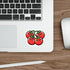 Cartoon Tomatoes on a Vine Sticker – Cute Garden Vibes | Buy Online from The Home Crafters