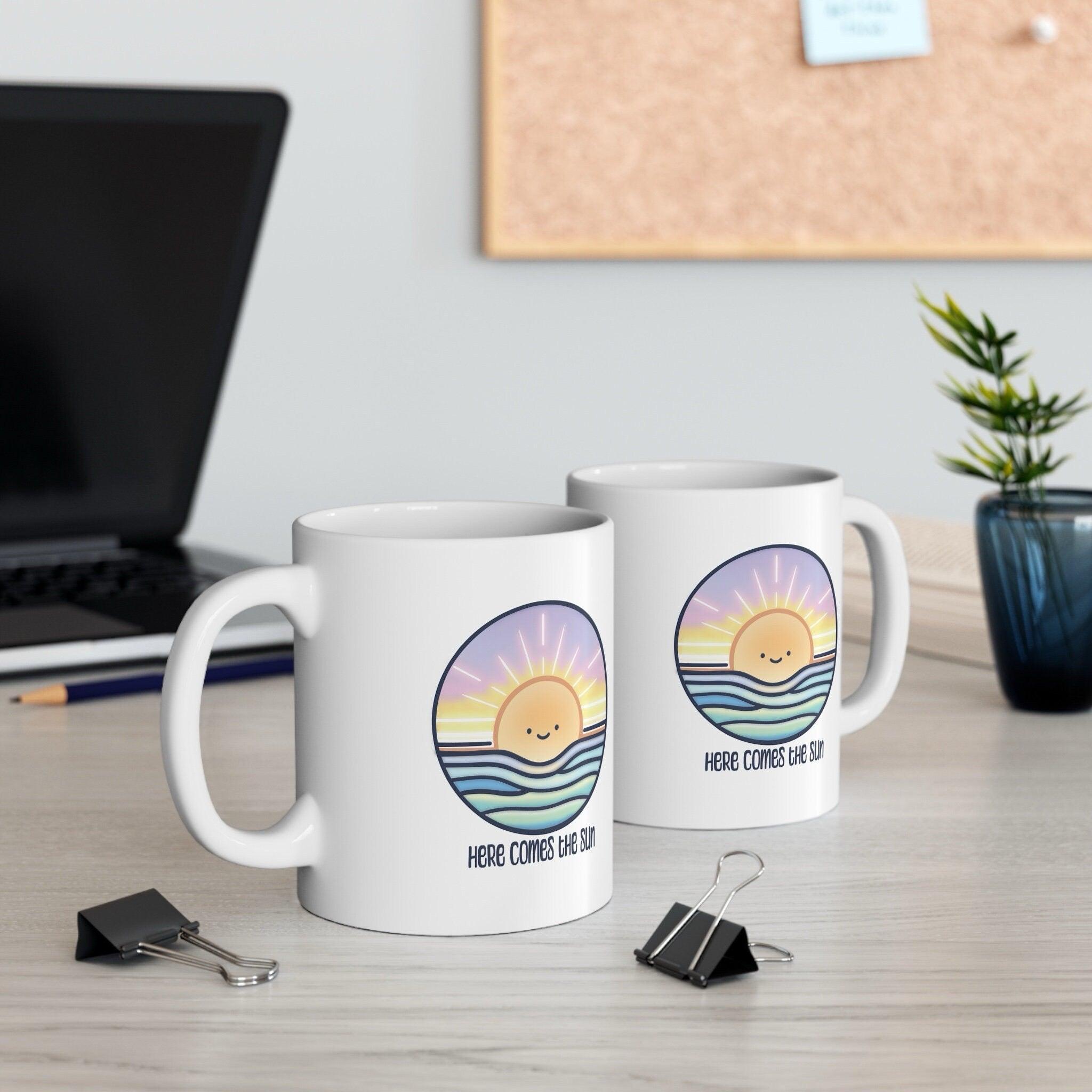 Here Comes the Sun Mug – Cheerful Ceramic Coffee Cup | Buy Online from The Home Crafters