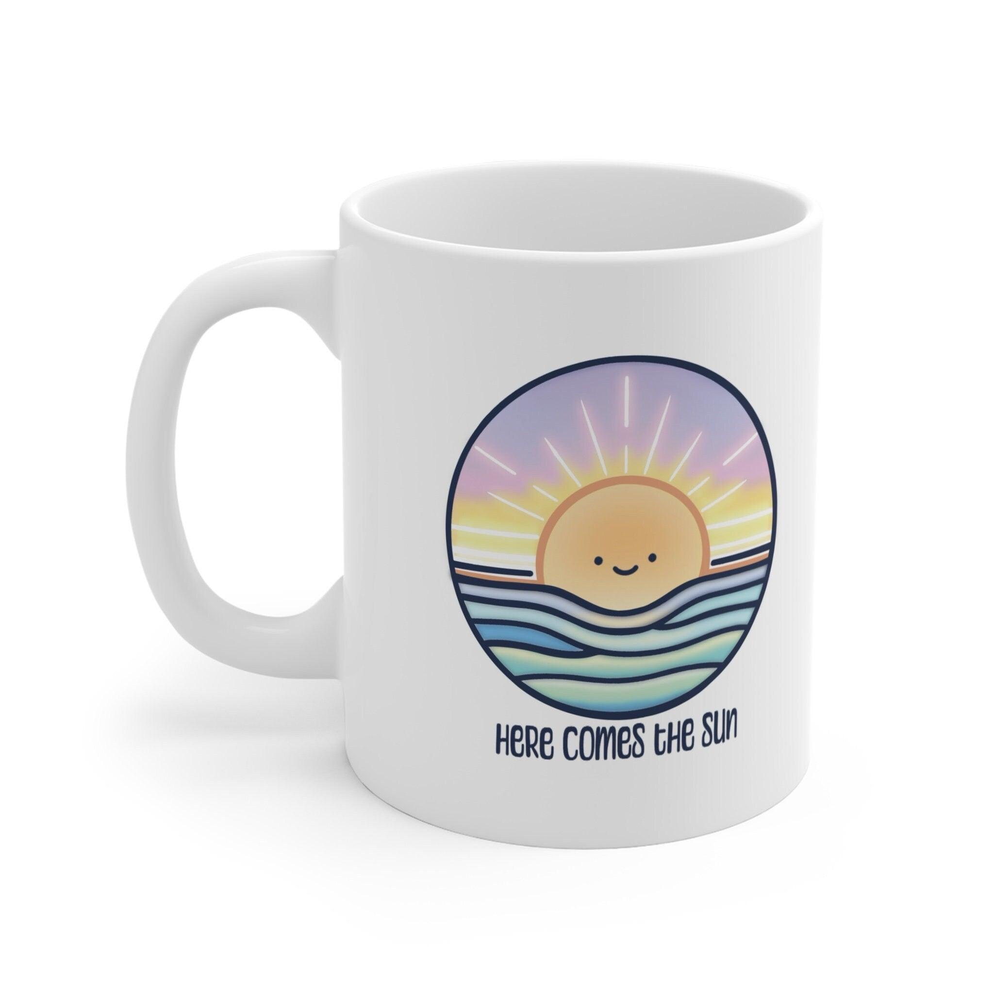 Here Comes the Sun Mug – Cheerful Ceramic Coffee Cup | Buy Online from The Home Crafters