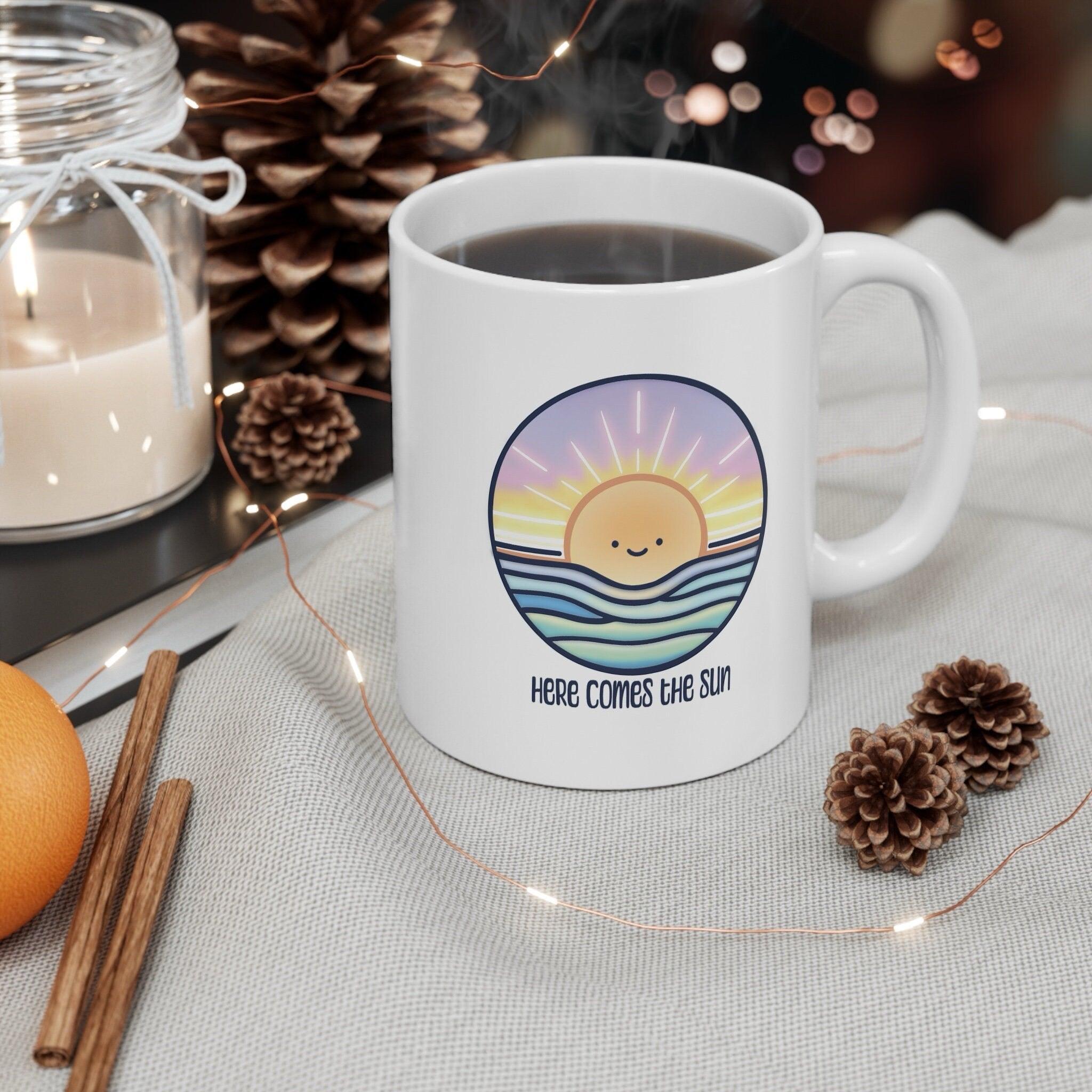 Here Comes the Sun Mug – Cheerful Ceramic Coffee Cup | Buy Online from The Home Crafters