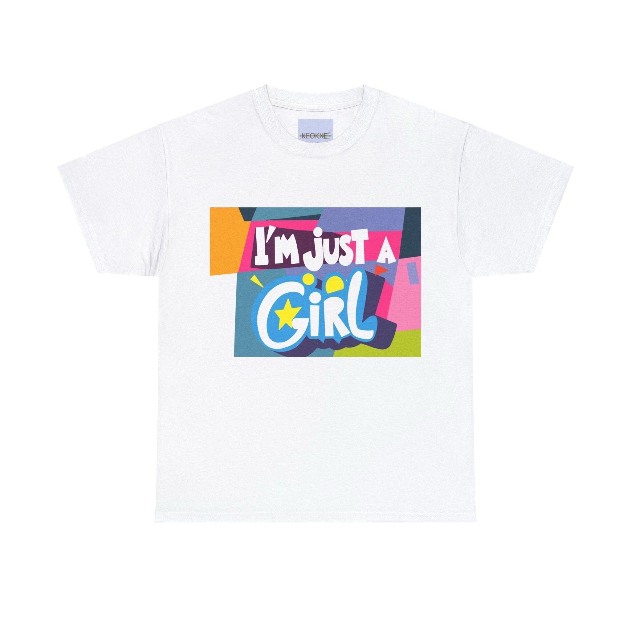 I'm Just a Girl T-Shirt | Whimsical Feminine Art Tee | Buy Online from The Home Crafters