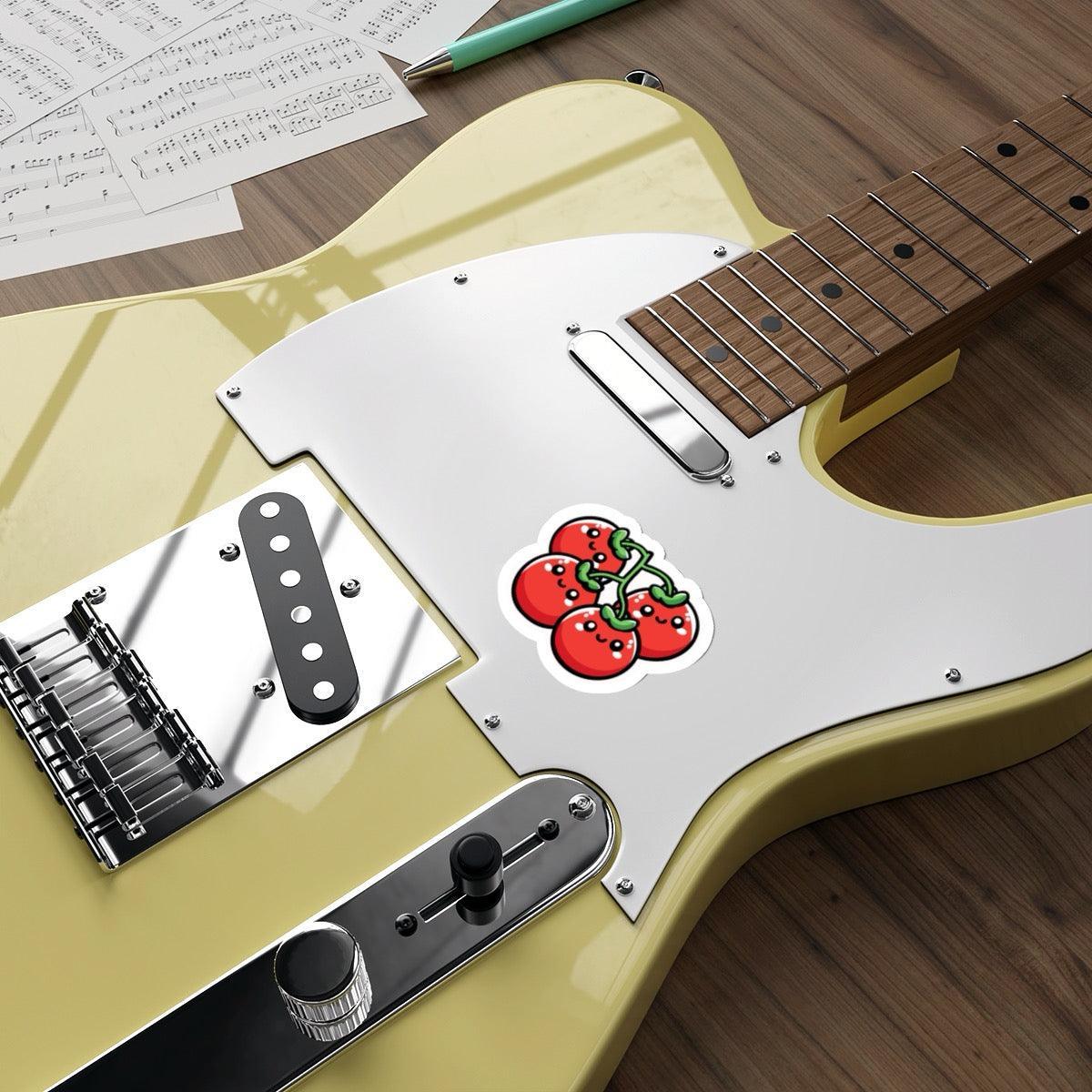 Cartoon Tomatoes on a Vine Sticker – Cute Garden Vibes | Buy Online from The Home Crafters