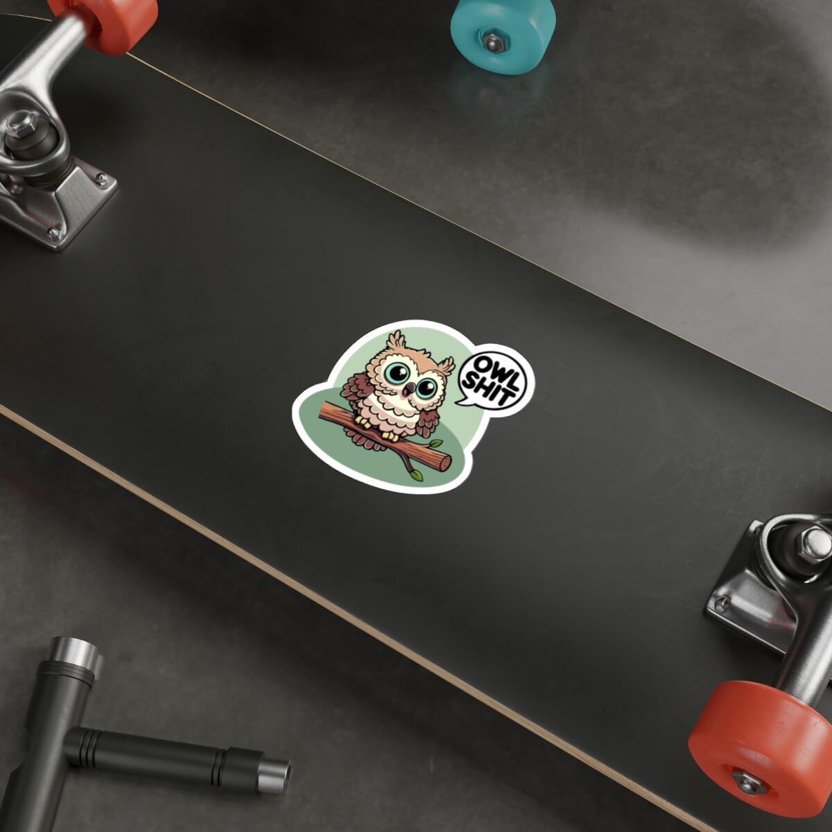 Funny Owl Shit Sticker – Waterproof & Durable | Buy Online from The Home Crafters