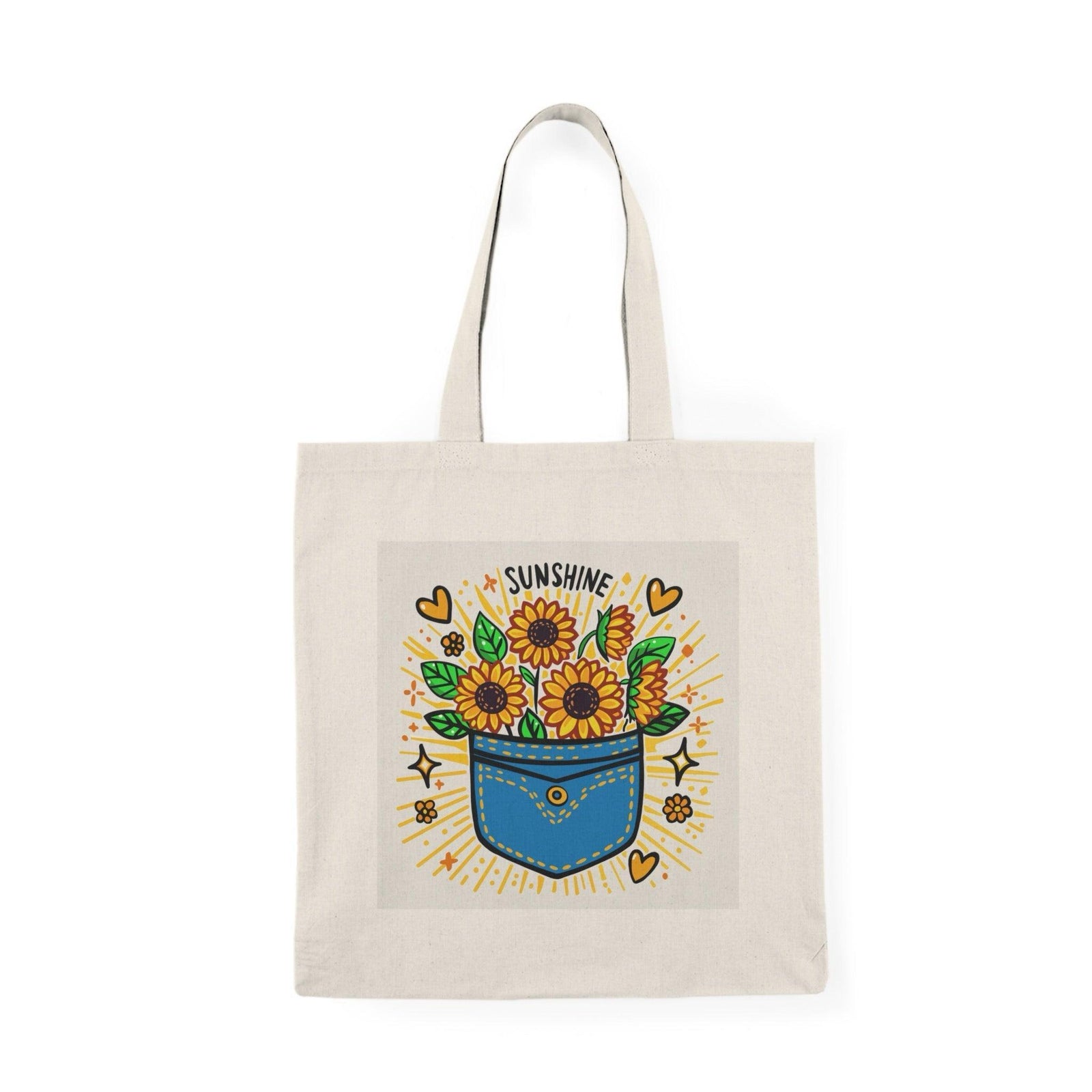 Pocket Full of Sunshine Tote Bag – Cute Eco Cotton Design | Buy Online from The Home Crafters