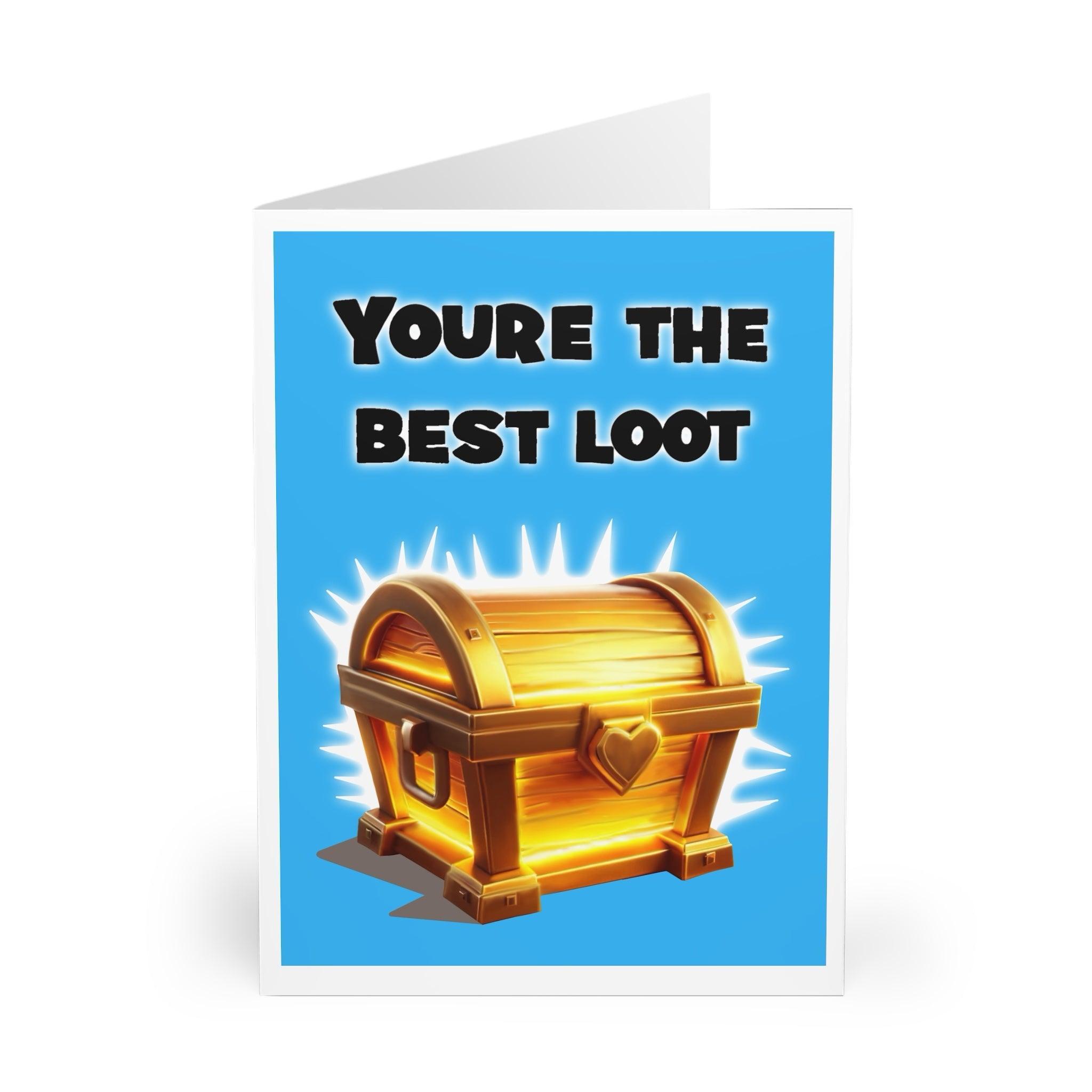 You're the Best Loot Card – Funny Gamer Love Greeting | Buy Online from The Home Crafters