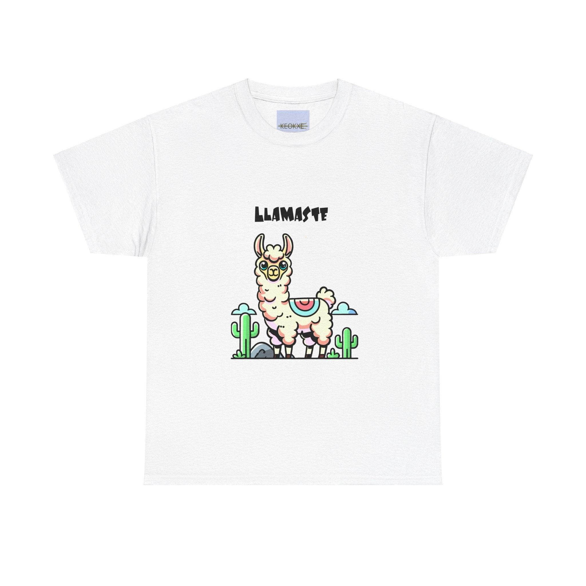 Llamaste – Peaceful & Playful Yoga T-Shirt | Buy Online from The Home Crafters