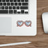 Rose Heart Sunglasses Sticker – Cute Waterproof Fashion | Buy Online from The Home Crafters