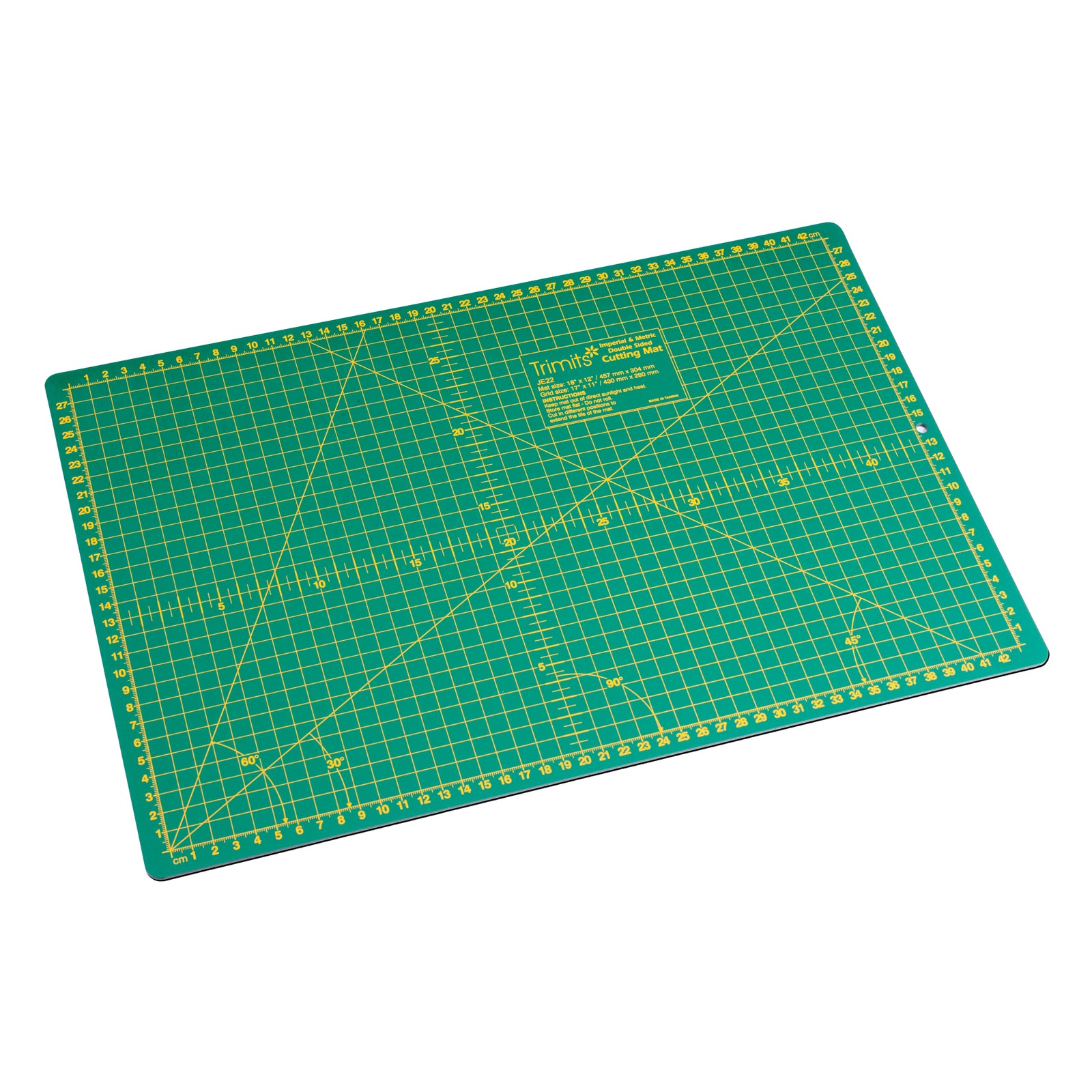 Imperial & Metric Self Healing Cutting Mat for Quilting & Crafts
