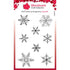 Woodware Singles Jane Gill Clear Stamp Set: Paintable Baubles Snowflakes -  4 x 6in