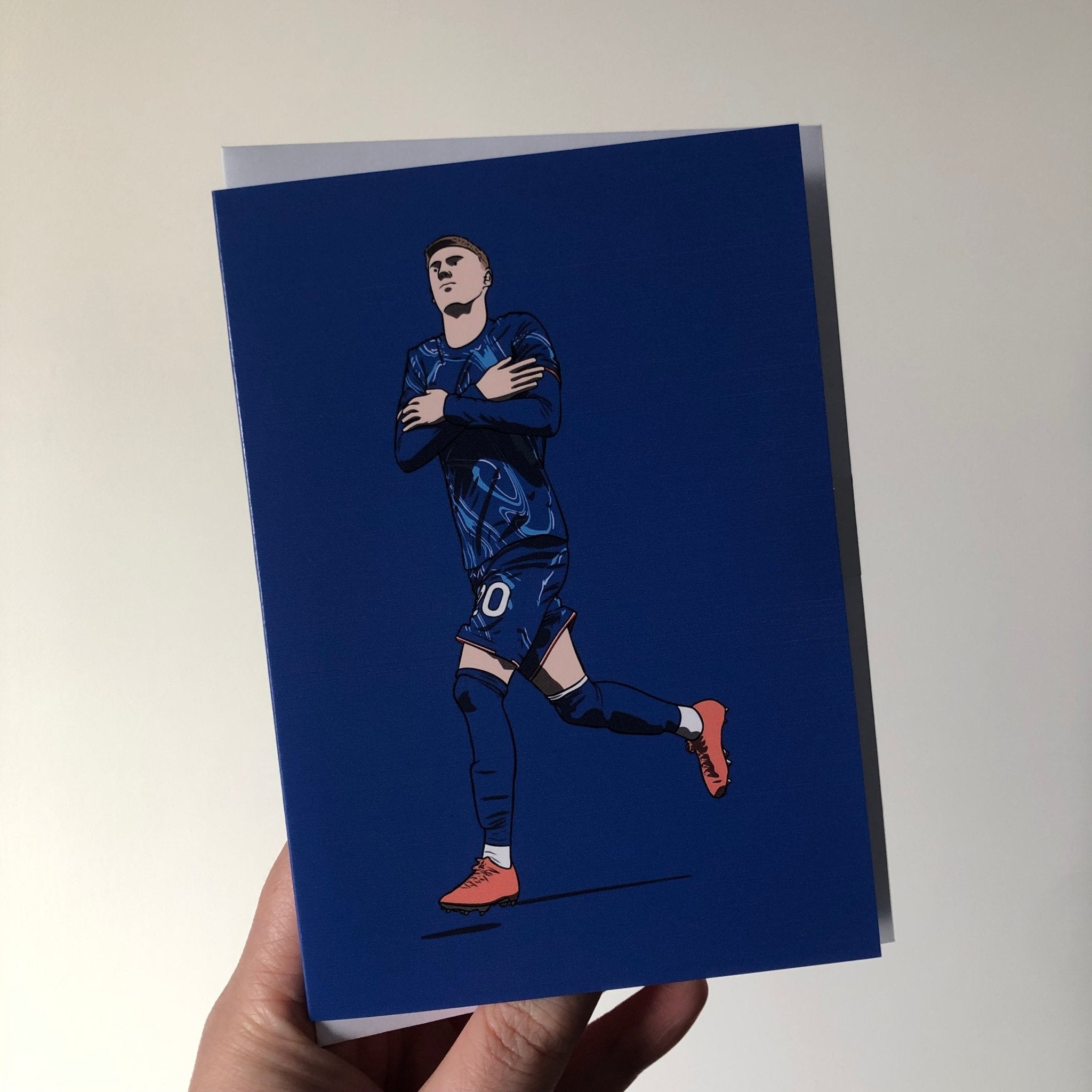 Cole Palmer - Football Legends A6 Greeting Card – Original Artwork by James Hible Art | Buy Online from The Home Crafters