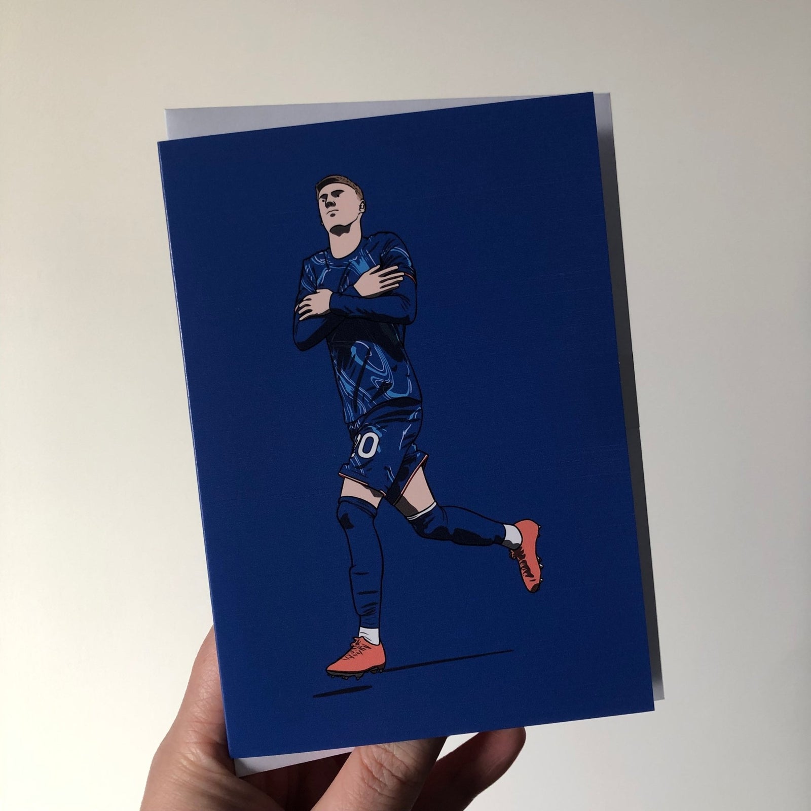 Cole Palmer - Football Legends A6 Greeting Card – Original Artwork by James Hible Art | Buy Online from The Home Crafters