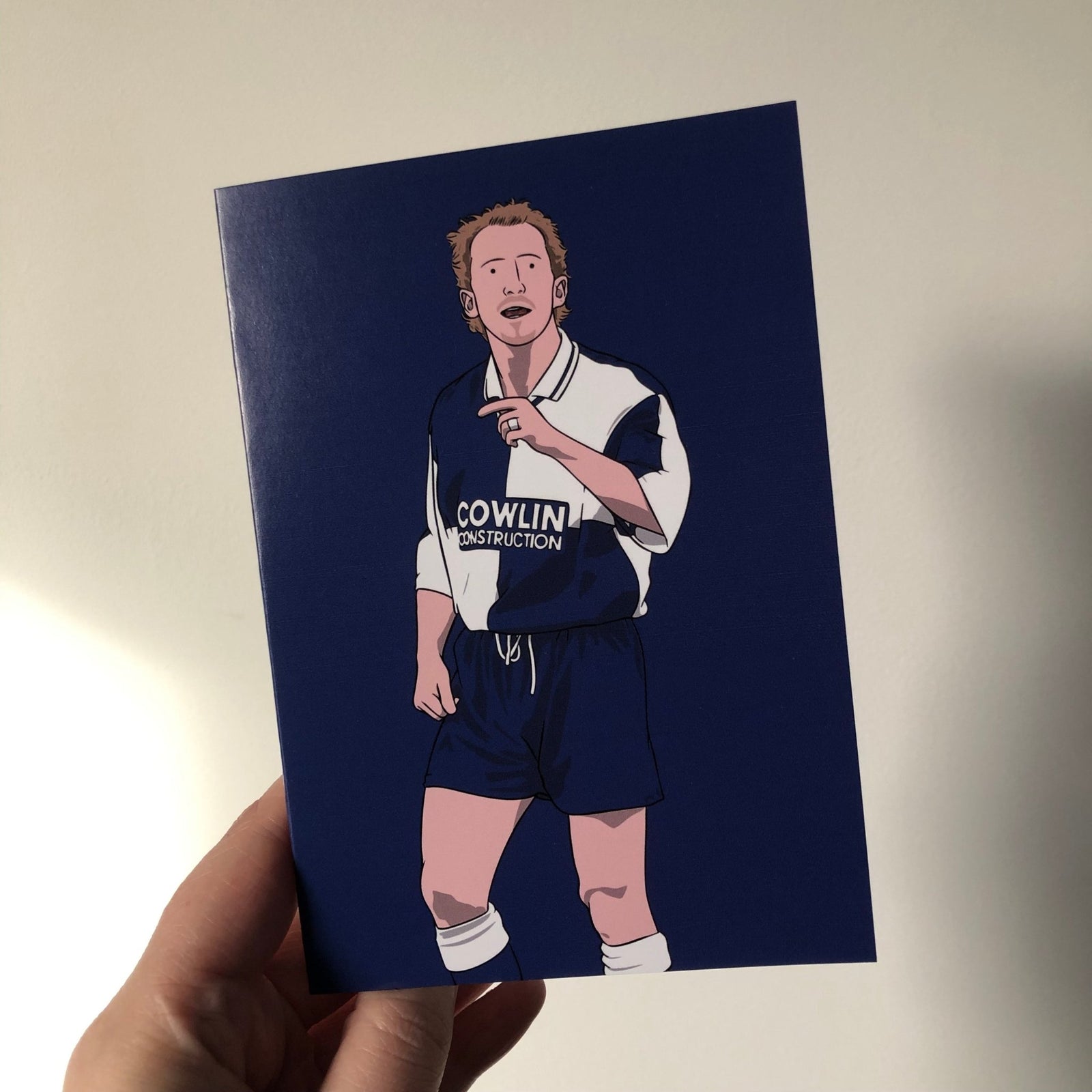 Ian Holloway - Football Legends A6 Greeting Card – Original Artwork by James Hible Art | Buy Online from The Home Crafters