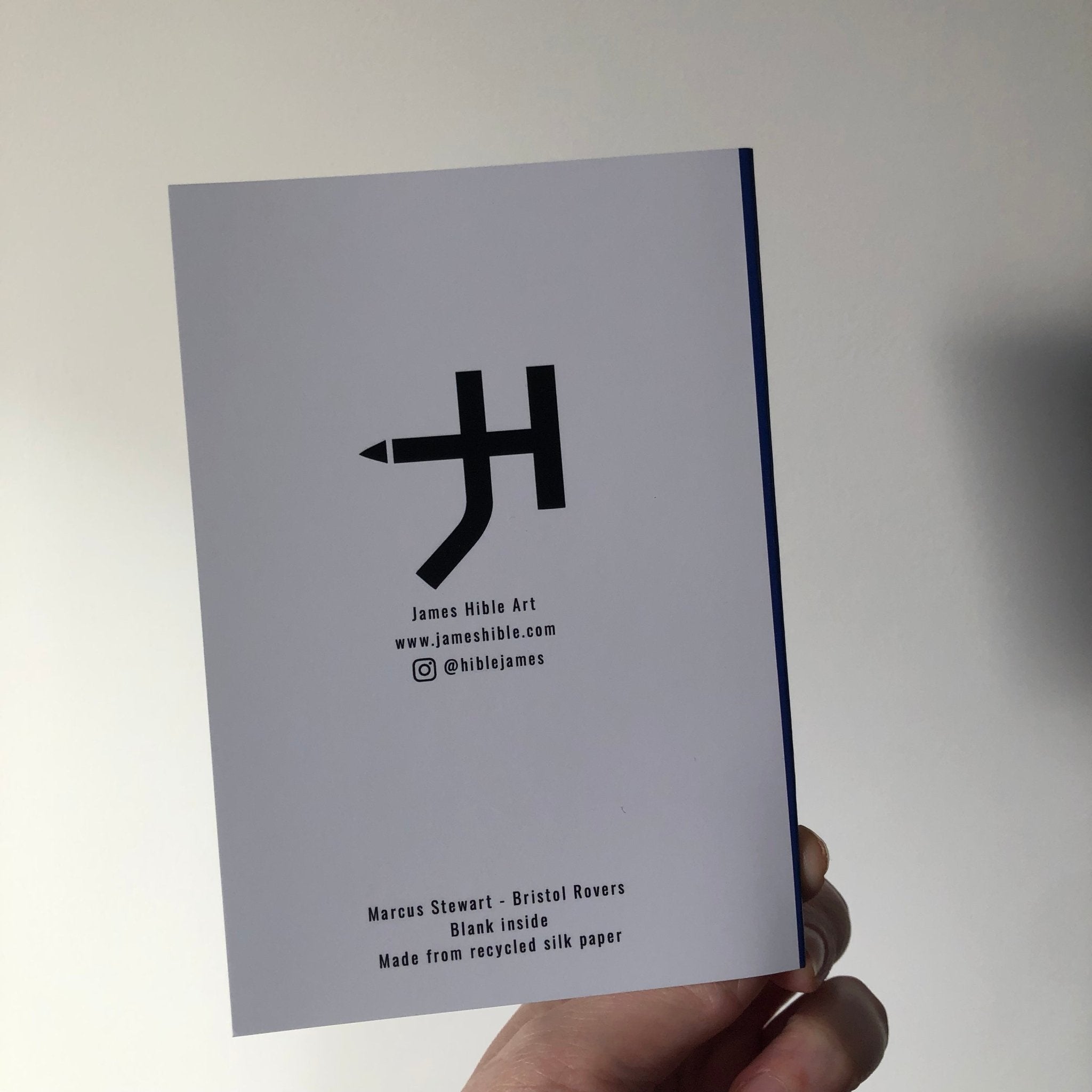 Marcus Stewart - Football Legends A6 Greeting Card – Original Artwork by James Hible Art | Buy Online from The Home Crafters