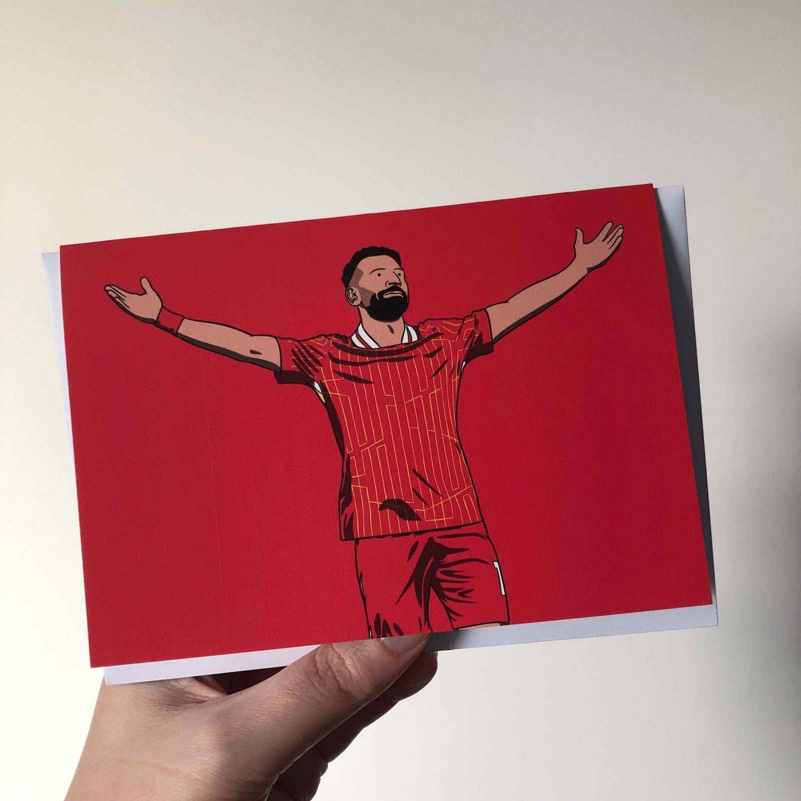 Mo Salah - Football Legends A6 Greeting Card – Original Artwork by James Hible Art | Buy Online from The Home Crafters