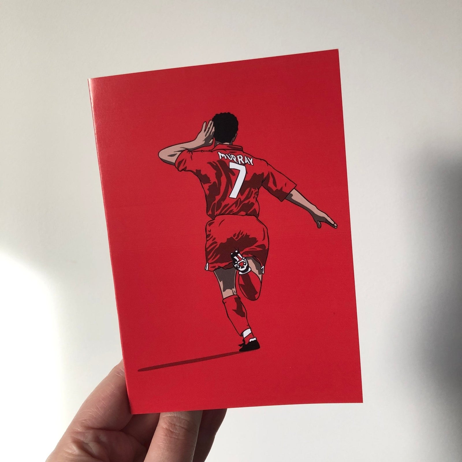 Scott Murray - Football Legends A6 Greeting Card – Original Artwork by James Hible Art | Buy Online from The Home Crafters