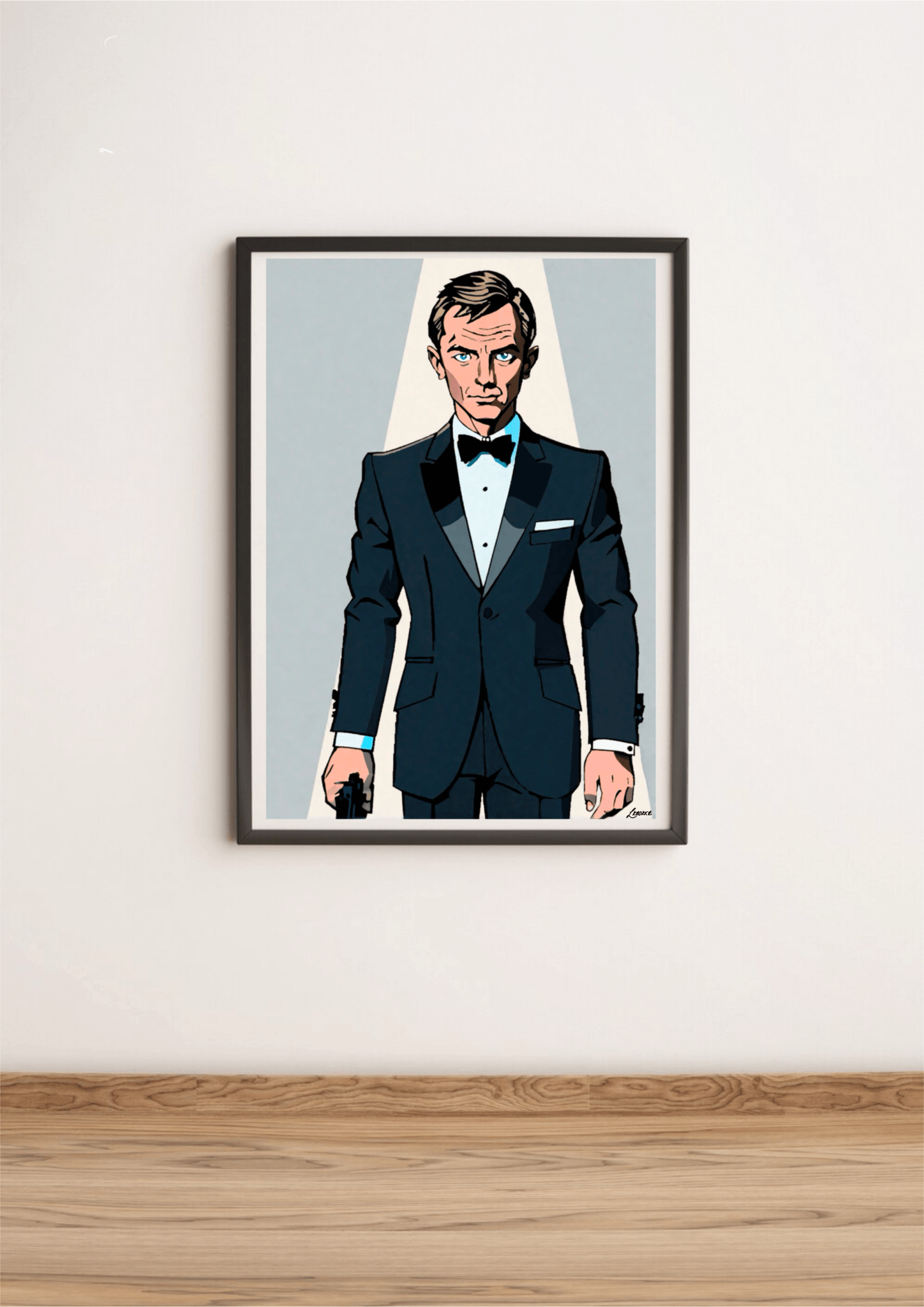 Anime James Bond Art Print | A3 A4 A5 Poster | Spy Decor | Buy Online from The Home Crafters