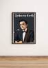 Johnny Cash Poster | Man in Black Cartoon Print | Buy Online from The Home Crafters