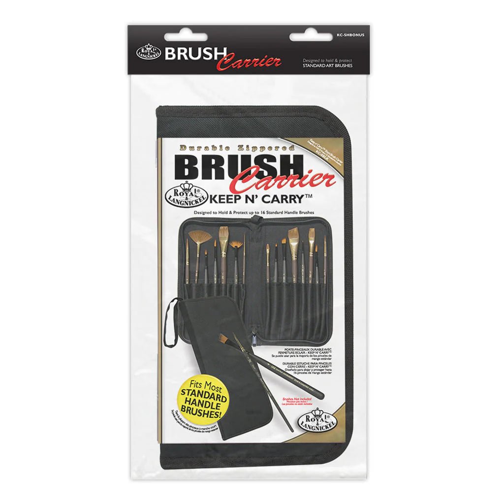 Royal & Langnickel Keep N Carry Short Handle Paintbrush Case - Black | Buy Online from The Home Crafters