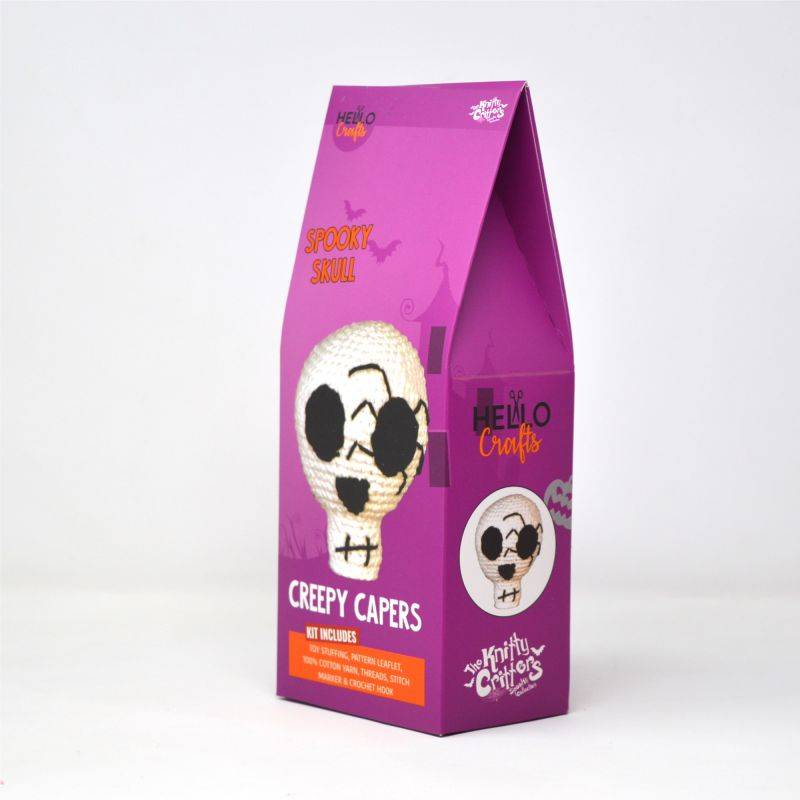 Knitty Critters Creepy Capers Crochet Kit: Spooky Skull | Buy Online from The Home Crafters