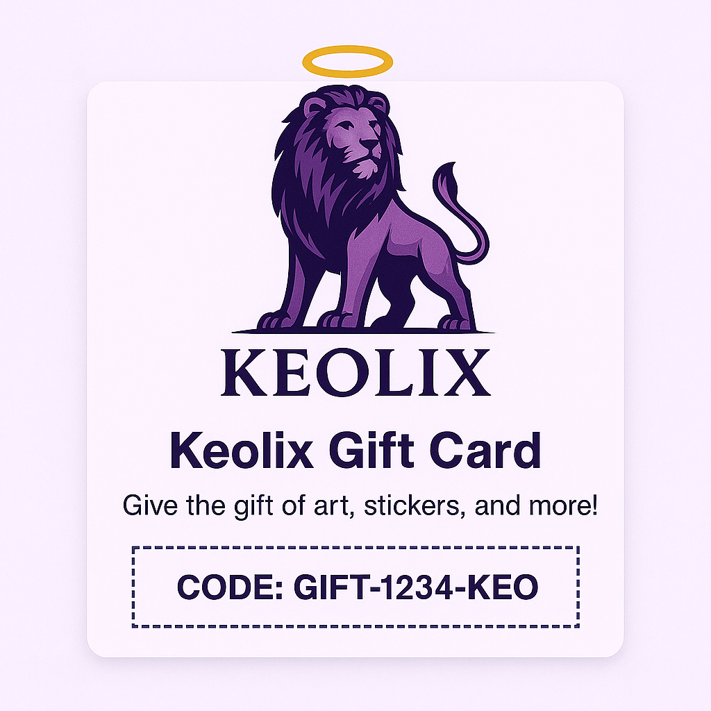 Keolix Gift Card – Instant Digital Gift | Buy Online from The Home Crafters