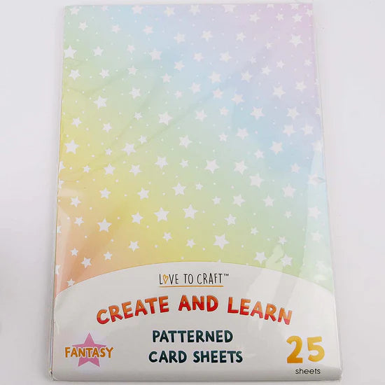 Love to Craft A4 Patterned Card Sheets - 25pk