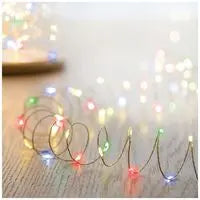 50 Battery Operated LED Wire Pin Starry Lights - 5m