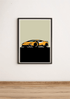 Sleek Speed Art Print | Minimalist Lamborghini Wall Poster | Buy Online from The Home Crafters