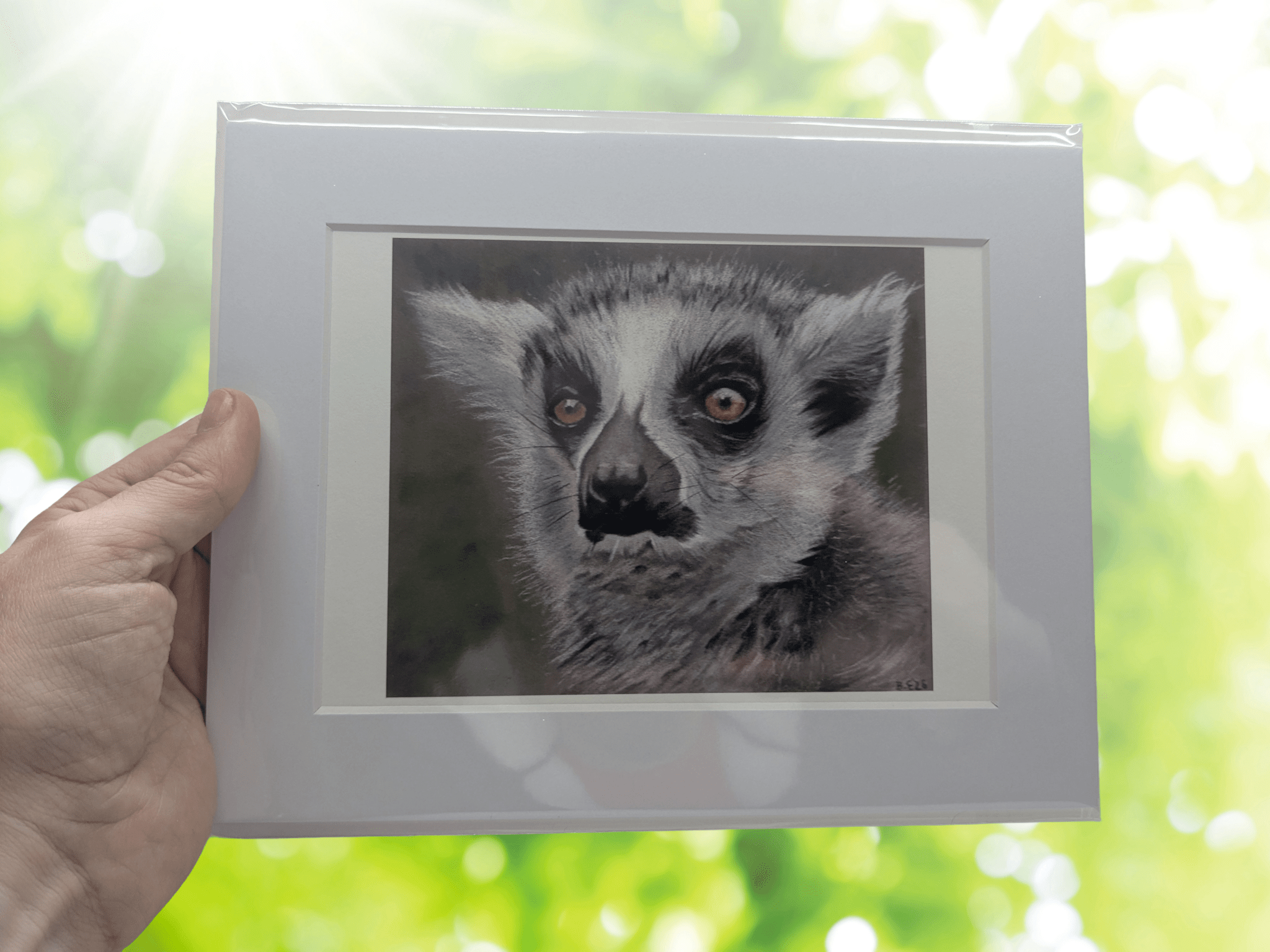 Lemur Giclee Art Print - A5 | Buy Online from The Home Crafters