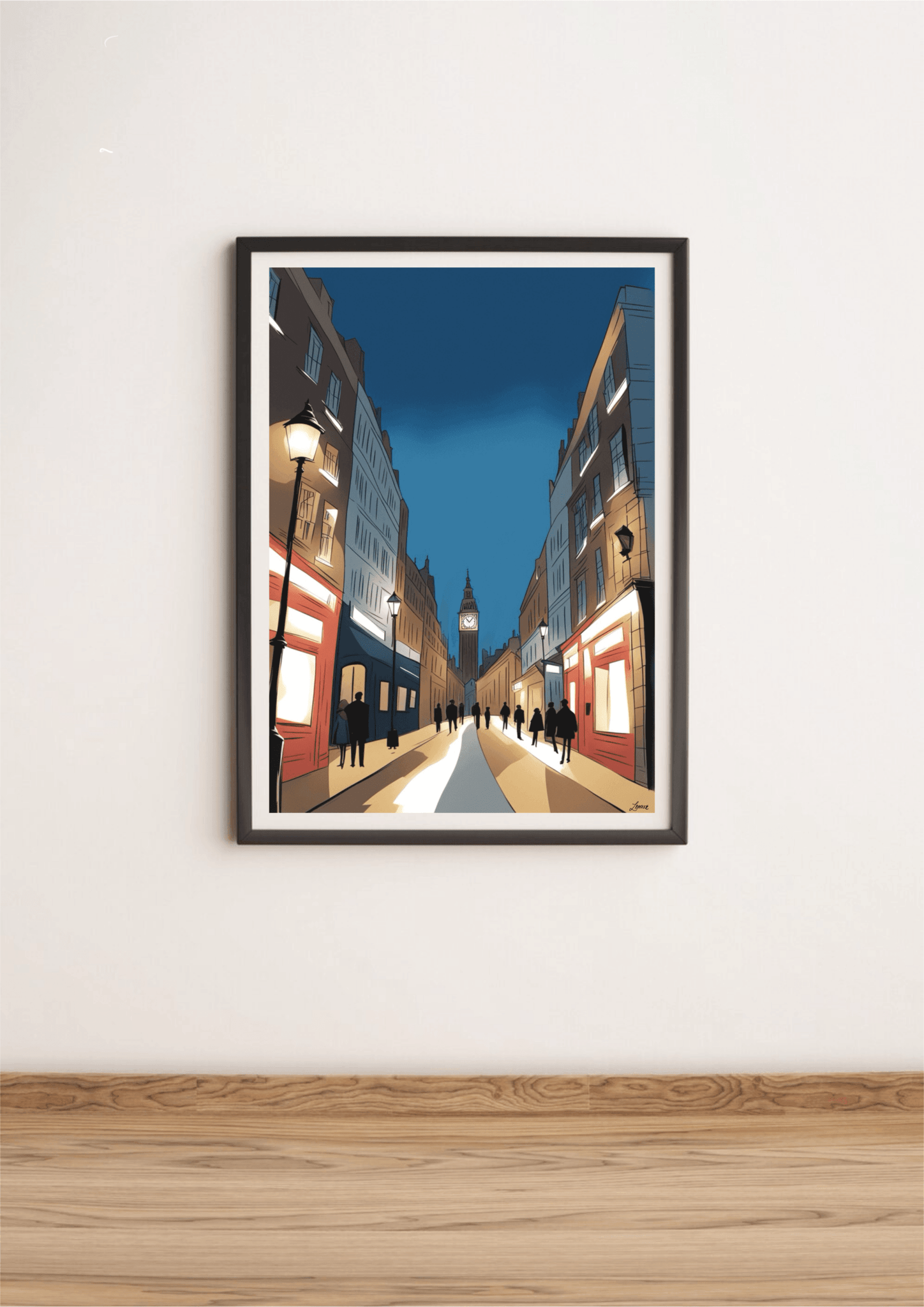 London Night Skyline Print | Starry Cityscape Wall Art | Buy Online from The Home Crafters