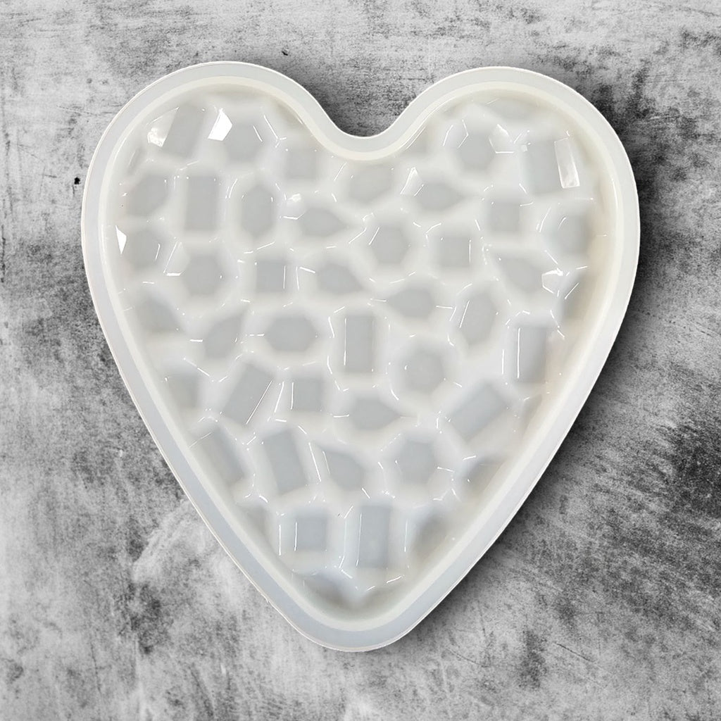 Silicone Mould: Love Heart Coaster - 12cm | Buy Online from The Home Crafters