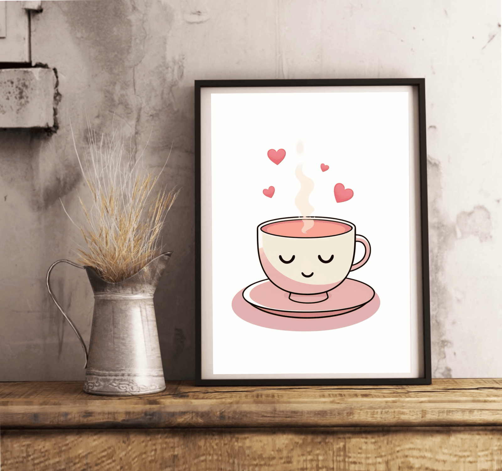 Captivating Cup of Tea Art Print – Whimsical Cozy Artwork | Buy Online from The Home Crafters